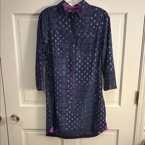 Title Nine Adventurista Multicolor Patterned Wrinkle-free Travel Dress